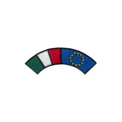 Italian and European Flag